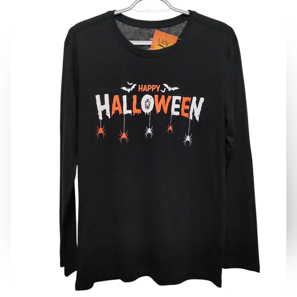 Lildy Halloween Unisex Long Sleeve Tee Small NWT - Picture 1 of 4